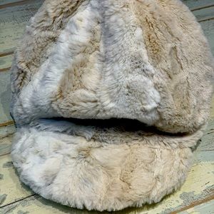 Donna Salyers Lynx Faux Fur Cabbie Hat